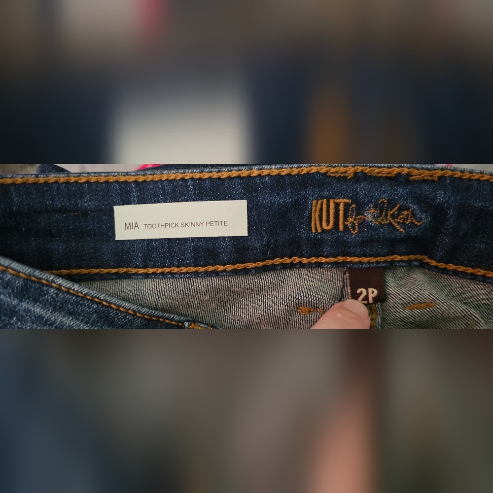 Kut from the Kloth MIA Toothpick Skinny Petite Size 2P - Picture 3 of 4